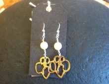 Brownie pin earrings #421