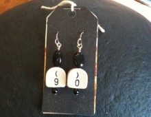 Parenthesis typewriter key earrings #122