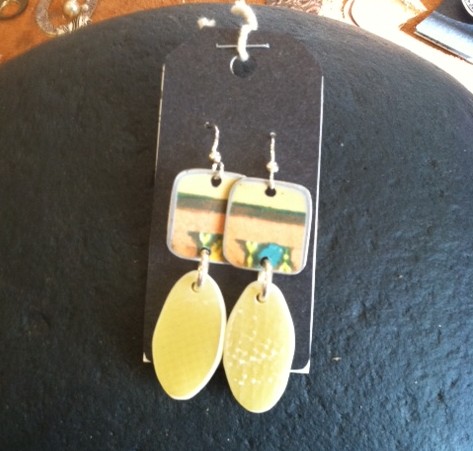 surfboard skag earrings #157