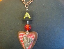 “A” Heart Necklace #57