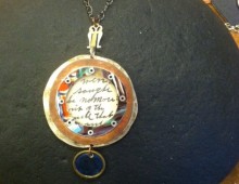 Circle Necklace with Granddaddy Mac’s Sermon Card #49